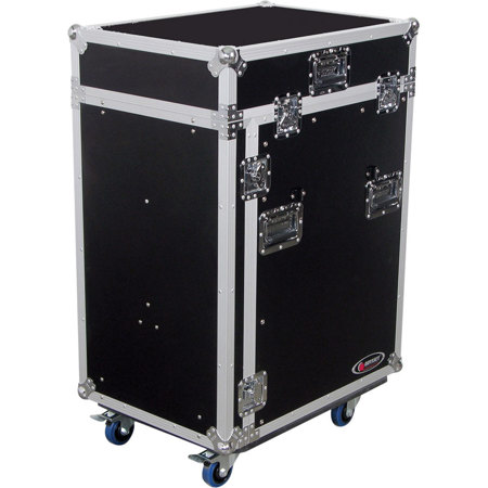 Odysseyy FZ1316WDLX Flight Zone ATA DLX Combo Rack Case w/Wheels & Side Table