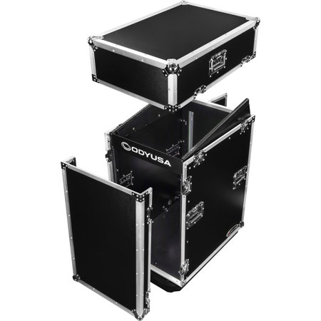 Odyssey Innovative Designs ATA Pro Combo Rack with Casters, 14U Over 16U