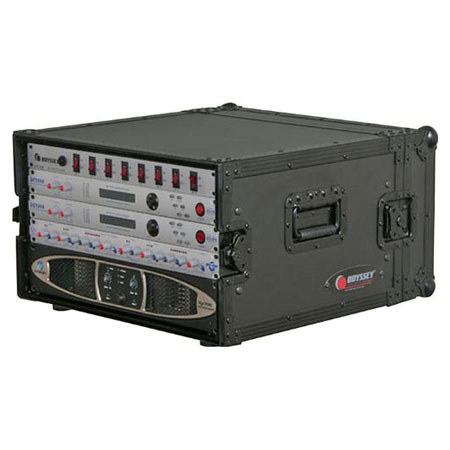 Odyssey Innovative Designs Odyssey Black Label 6 Spaces ATA Amp Rack