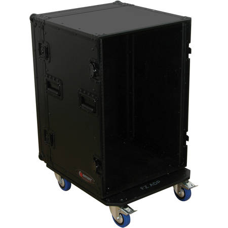 Odyssey Innovative Designs Odyssey Black Label 16 Space Amp Rack with Wheels