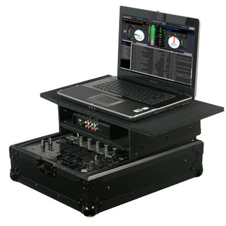 Odyssey Flight Zone FZGS12MIXBL Glide Style 12" DJ Mixer Case