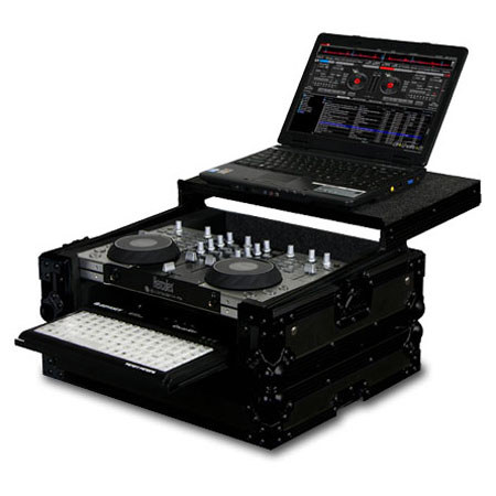 Odyssey Black Label FZGS4MXGTBL Hercules 4-Mx Glide Style DJ Controller Case