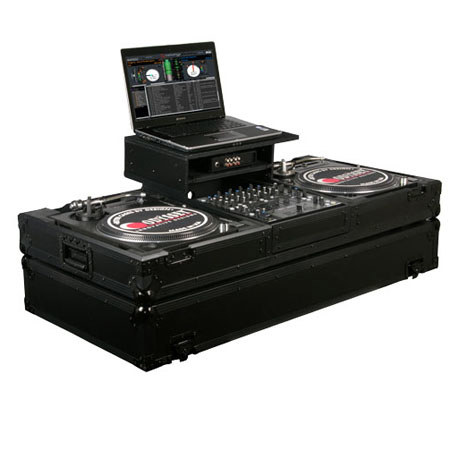 Odyssey Black Label Glide Style Laptop DJ Battle Mode Coffin with Wheels