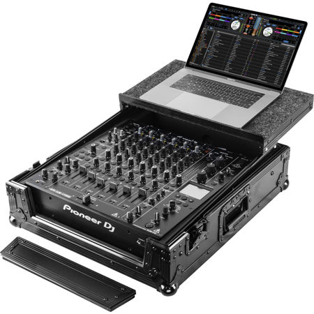 Odyssey Innovative Designs Pioneer DJM-V10 ATA Flight Case with Glide Laptop Platform, Black