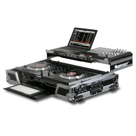 Odyssey Numark NS7 With NSFX MIDI Digital Controller Glide Style Case