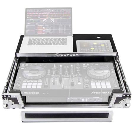 Odyssey Innovative Designs Pioneer DDJ-800 DJ Controller Glide Style Case with A 1U 19" Bottom Rack