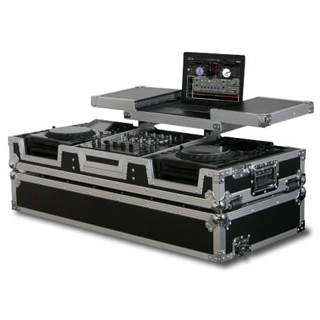 Odysseyy FZGSX12CDJW DJ Coffin Case f/2 Large Format CD Players & 12" Mixer