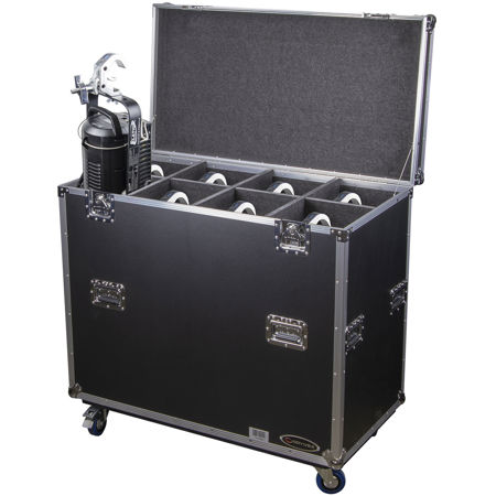 Odyssey Innovative Designs Leko Lite Lighting Fixture Case with Wheels, Black