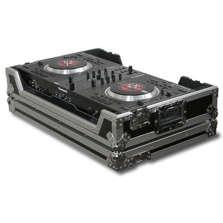 Odyssey Flight Zone ATA Case With Wheels for Numark NS7 Controller, Black Chrome
