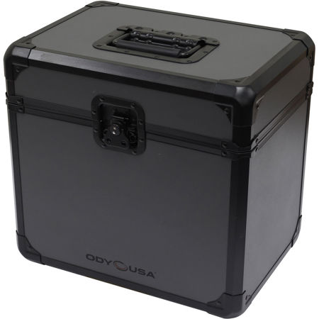 Odyssey Innovative Designs Black Krom on Gray Series Carrying Case, Holds 70 12"/LP Vinyl Records