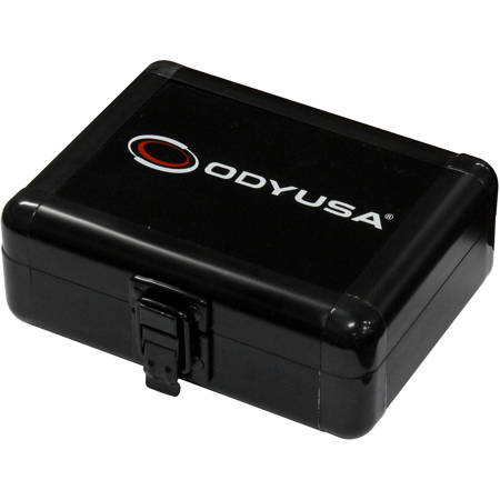 Odyssey Innovative Designs Krom Series Compact Utility Accessory Case with Interior Diced Foam and 5x3x1.5" Interior, Black