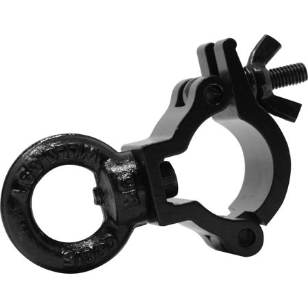 Odyssey Innovative Designs LACE25XS Extra Small Mini Clamp with Eye Bolt, Black