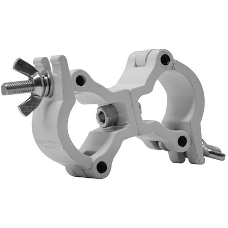 Odyssey Innovative Designs LACSD25S Small Swivel Dual Mini Clamp, White