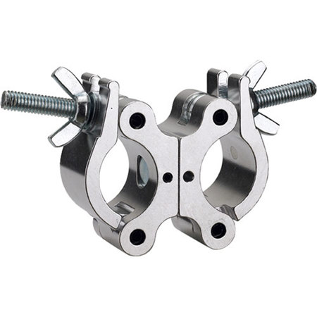 Odyssey Innovative Designs Swivel Dual Pro Wide Lighting Clamp, Aluminum Finish