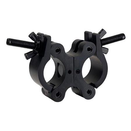 Odyssey Innovative Designs Aluminum Swivel Dual Pro Wide Lighting Clamp, Black Finish