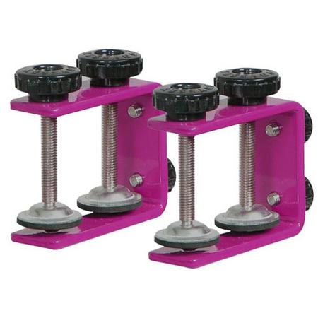 Odyssey Innovative Designs Designer DJ Series Clamp, Pair, Pink
