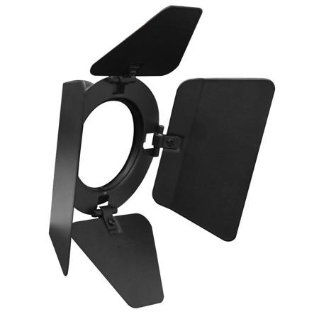 Odyssey Innovative Designs Aluminum 4-Way Barn Door for Par 16 Light Fixtures, Black