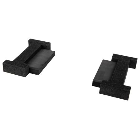 Odyssey Innovative Designs DJ Podium Faceplate w/Foam for DDJ-SX,SX2,SX3, Black