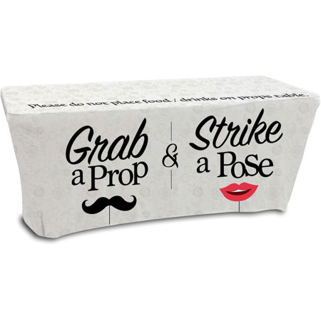 Odyssey Innovative Designs Scrim Werks Photo Booth Props Cover for 6' Table