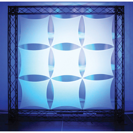 Odyssey Innovative Designs Scrim Werks 18x18" Square Decor Panel, 9 Piece, White