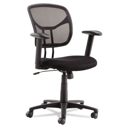 OIF Swivel/Tilt Mesh Task Chair, Black