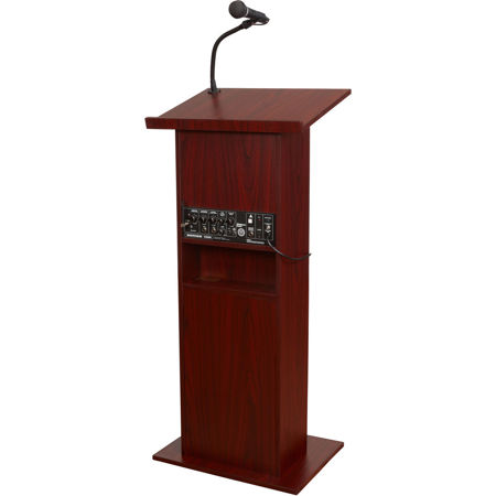 Oklahoma Sound Power Plus 111PLS Lectern, Mahogany