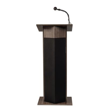 Oklahoma Sound Power Plus 111PLS Floor Lectern, Ribbonwood