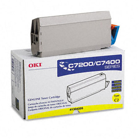 OKI Data 41304205 Yellow Toner Cartridge forC7200/C7400
