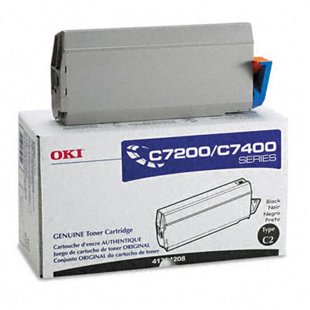OKI Data 41304208 Black Toner for C7200/C7400 Printer