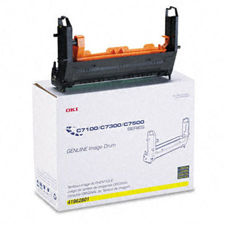 OKI Data 41962801 Yellow Image Drum, C7100/C7300/C7500