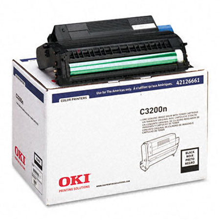 OKI Data 42126661 C3200n Black Image Drum C6 Toner