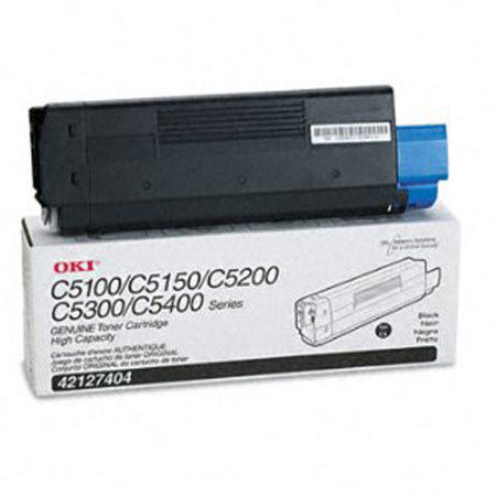 OKI Data 42127404 Black Toner Type C6 Cartridge