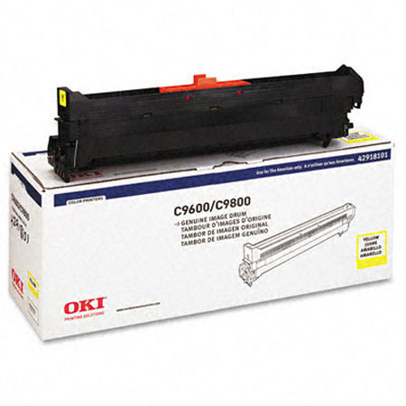 OKI Data 42918101 Yellow Image Drum, C9600/C9650/C9800