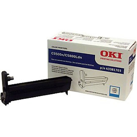 OKI Data 43381703 Cyan Image Drum for C5500n/C5800Ldn
