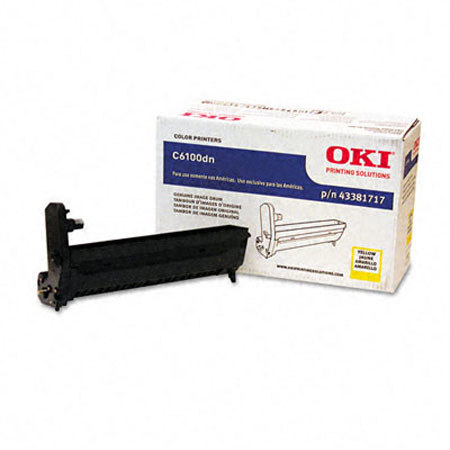 OKI Data 43381717 Yellow Image Drum Kit for C6100/C6150