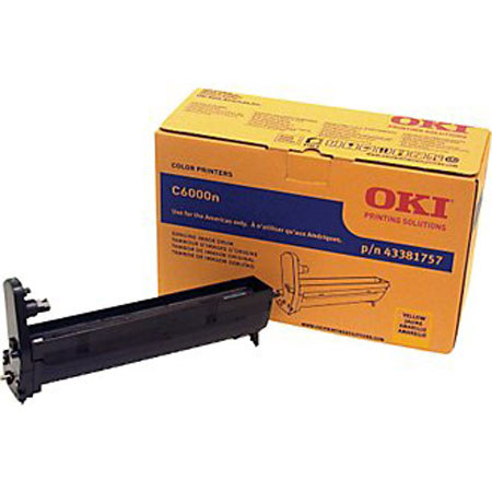 OKI Data 43381757 Yellow Image Drum for C6000/C6050