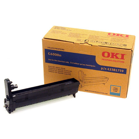 OKI Data 43381759 Cyan Image Drum for C6000/C6050