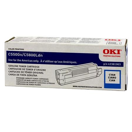 OKI Data 43381903 Cyan Toner for C5500n/C5800Ldn