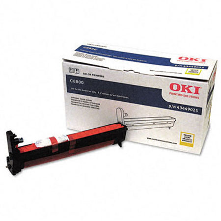 OKI Data 43449025 Yellow Image Drum for C8800 Series