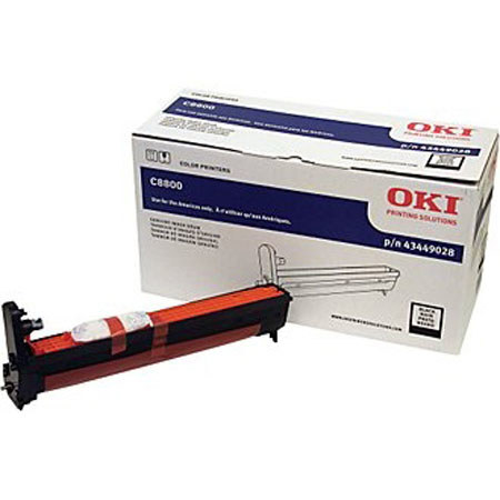 OKI Data 43449028 Black Image Drum for C8800 Series