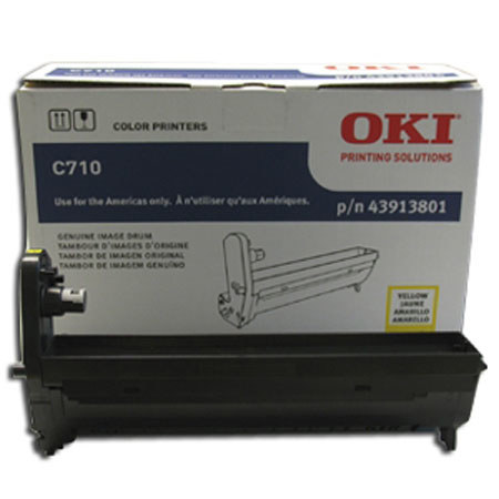 OKI Data 43913801 Yellow Image Drum for C710 Series