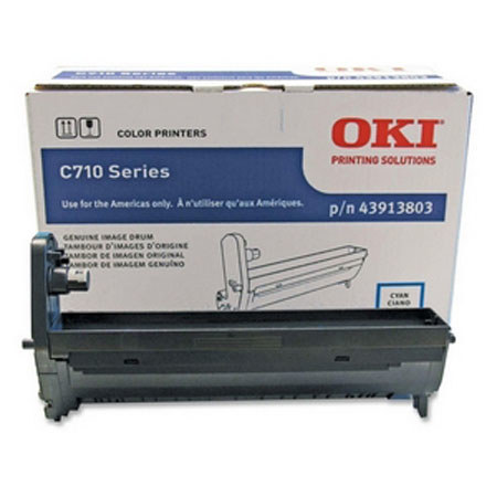 OKI Data 43913803 Cyan Image Drum for C710 Series