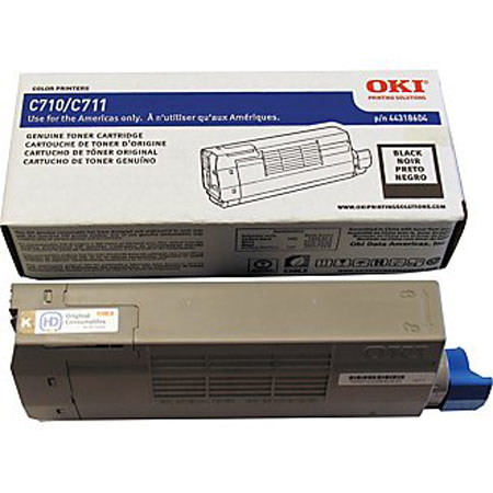 OKI Data 44318604 Black Toner Cartridge for C711 Series