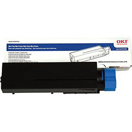 OKI Data 44574701 Black Toner Cartridge for B411/B431
