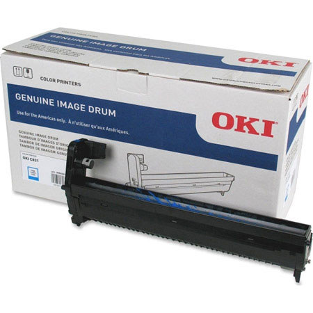 OKI Data Cyan Imaging Drum for C831 Series Printers, 30000 Pages Yield