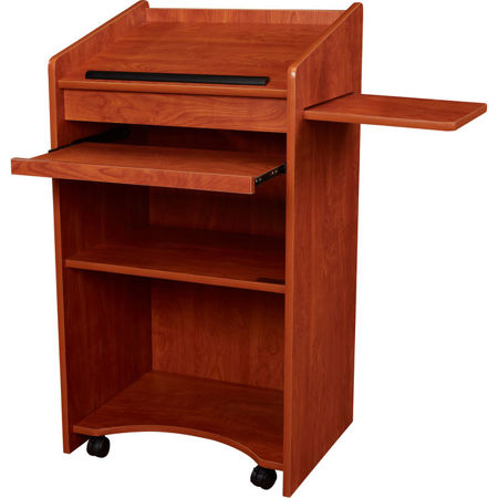 Oklahoma Sound Aristocrat 600 Floor Non-Sound Lectern, Wild Cherry