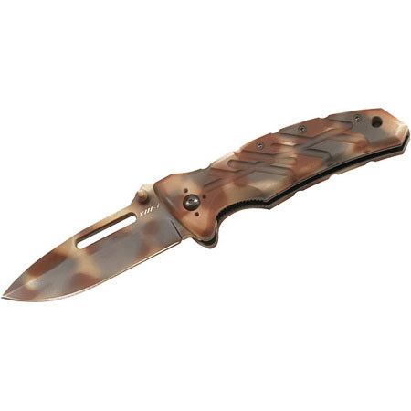 Ontario Knife 8760 Folding Knife 3.375 in Desert Camo