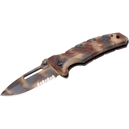 Ontario Knife 8765 XM-1D, Folding Knife 3.375 in Desert