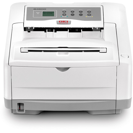 OKI Data B4600n Digital Monochrome LED Laser Printer, White
