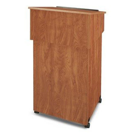 Oklahoma Sound Lectern Base and A/V Cart, Cherry Finish